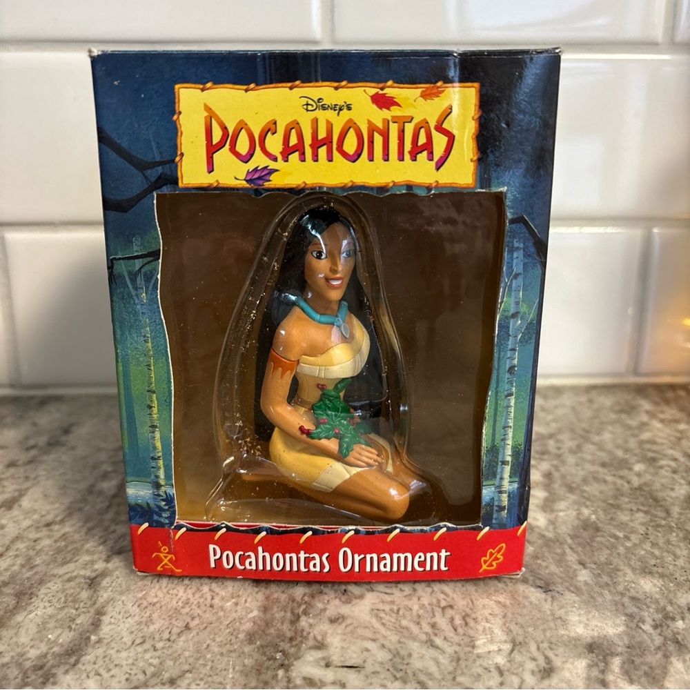 1995 Disney Pocahontas Ornament Grolier Vintage Kneeling New 35600–952, W/ Box!